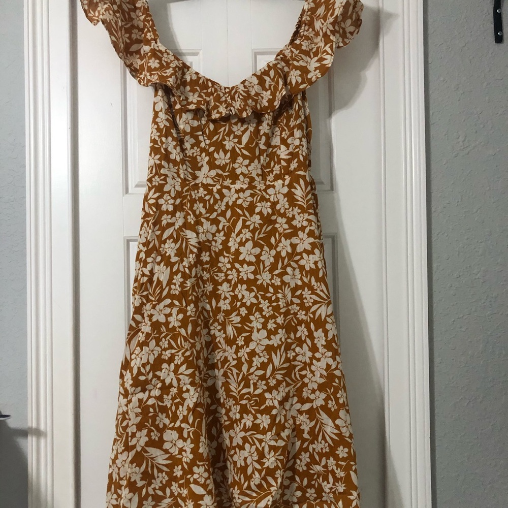 Old Navy mustard yellow dress